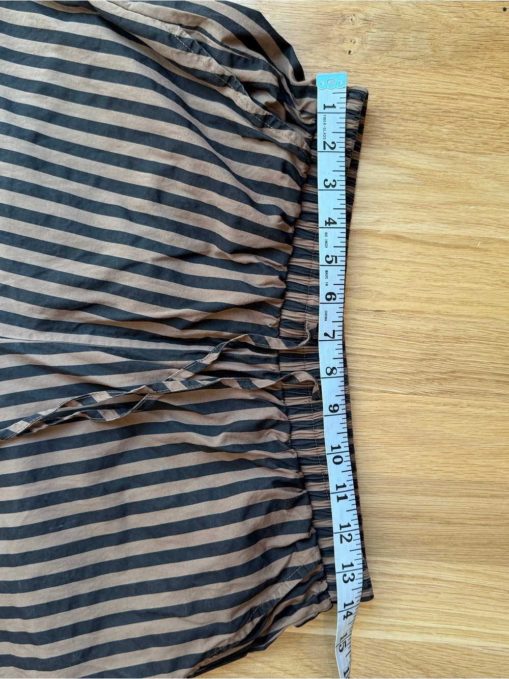 ASOS Glamorous Striped Wide-Leg Pants in Brown & Black size 10 - Picture 5 of 10